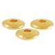 DQ metal bead Disc 6mm Gold